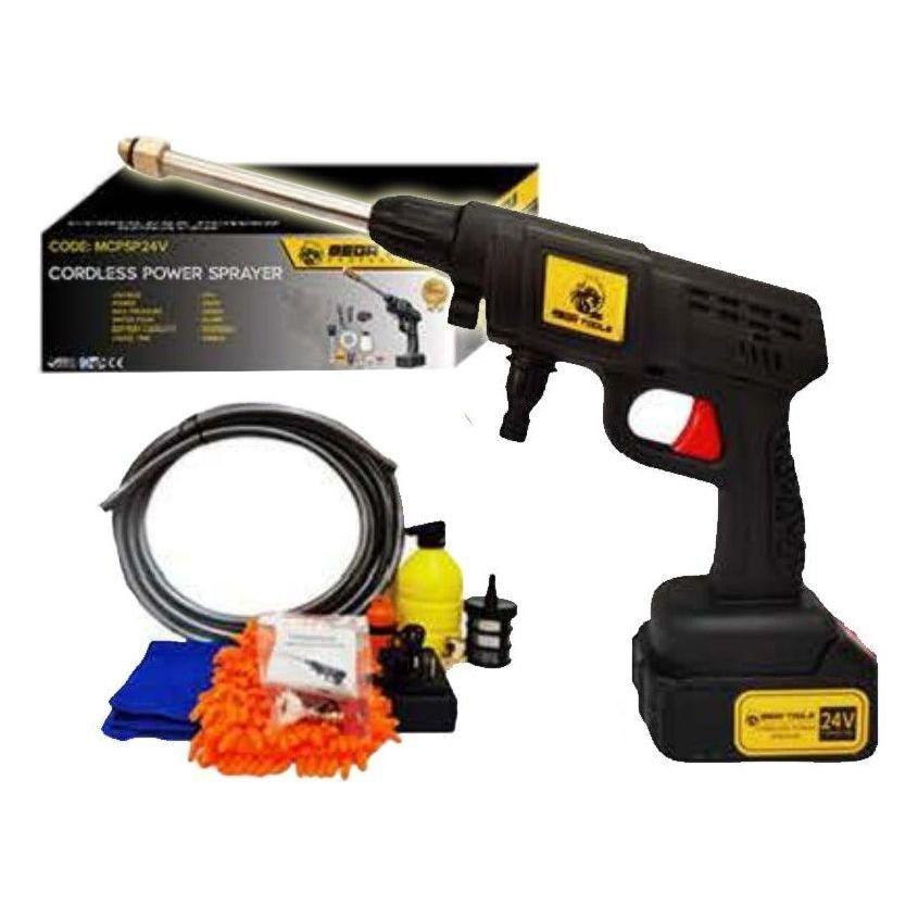 Megatools MCPSP24V Cordless Power Sprayer / Pressure Washer - KHM Megatools Corp. Megatools MCPSP24V Cordless Power Sprayer / Pressure Washer - KHM Megatools Corp.